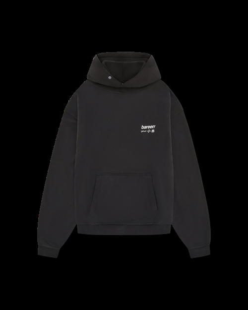 Oversized Hoodie MMXVI Black Unisex